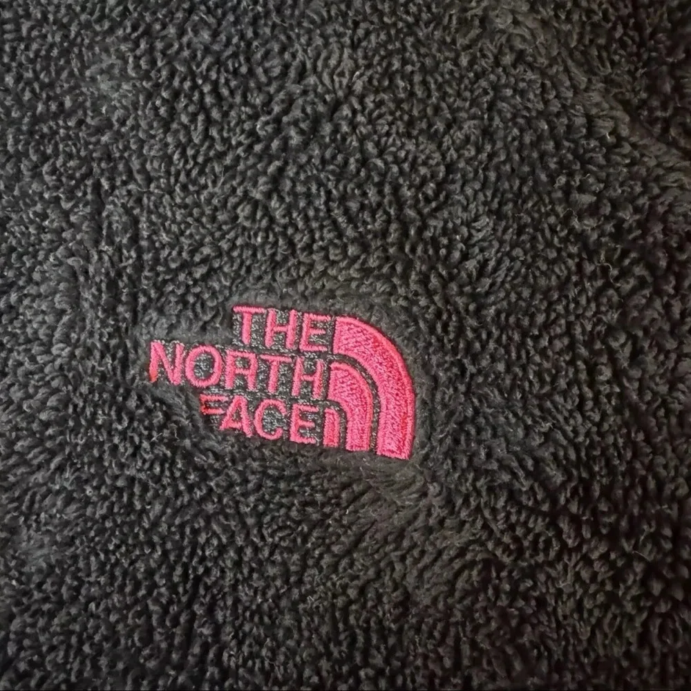 North Face Jacket Womens Medium Full Zip Long Sleeve Outdoors Zip Black Fleece - Picture 5 of 9